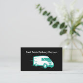 Vet Moderne Eenvoudige Levering Visitekaartjes (Staand voorkant)