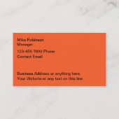 Vet Moderne Eenvoudige Levering Visitekaartjes (Achterkant)