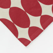 Vet Moderne Kerstmis Rode Baubles Feestelijk Chiqu Fleece Deken (Hoek)