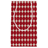 Vet Moderne Kerstmis Rode Baubles Feestelijk Chiqu Klein Cadeauzakje (Voorkant)