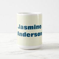 Vet Moderne Minimalistische Beige Oceaan Blauwe Kl