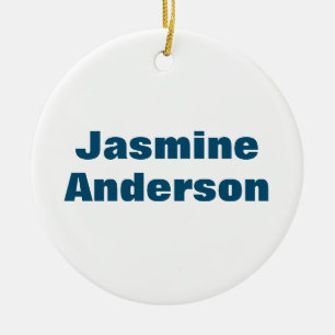 Vet Moderne Minimalistische Oceaan Blauwe Kleur Keramisch Ornament