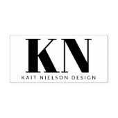 Vet Moderne Monogram Professional Business Zelfinktende Stempel (Design)