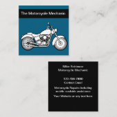 Vet Moderne Motorfiets Mechanische Visitekaartjes (Voorkant / Achterkant)