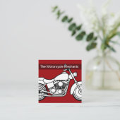 Vet Moderne Motorfiets Mechanische Visitekaartjes (Staand voorkant)