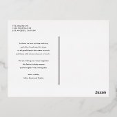 Vet Moderne Typografie Sage Groen Vrolijk Kerstfee Folie Feestdagen Briefkaart (Achterkant)