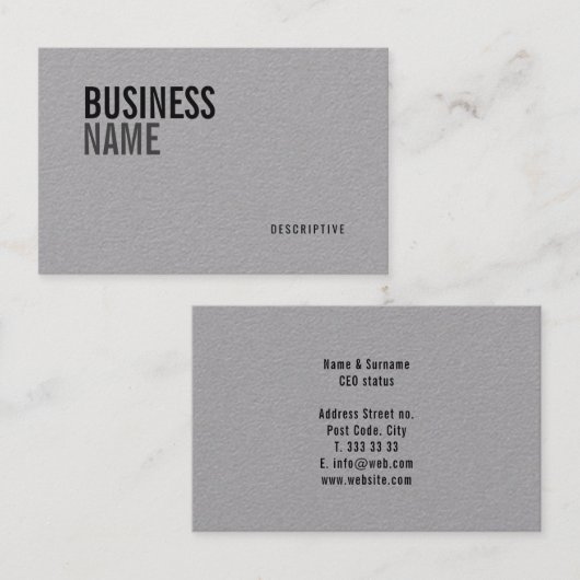 Vet & Moderne zakelijke en logo sjabloon - Visitekaartje (Voorkant / Achterkant)