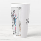 Vet, moedig en briljant - Elegante koffie Latte Mok (Voorkant)