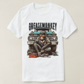 Vet Monkey Fixing  Truck | Mechanisch geschenk T-shirt (Design voorkant)