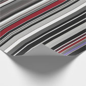 Vet Monochrome Gestreepte Gift Wrap Cadeaupapier (Hoek)