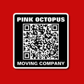 Vet Monochrome QR Code Waterdichte Auto Sticker