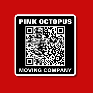 Vet Monochrome QR Code Waterdichte Auto Sticker