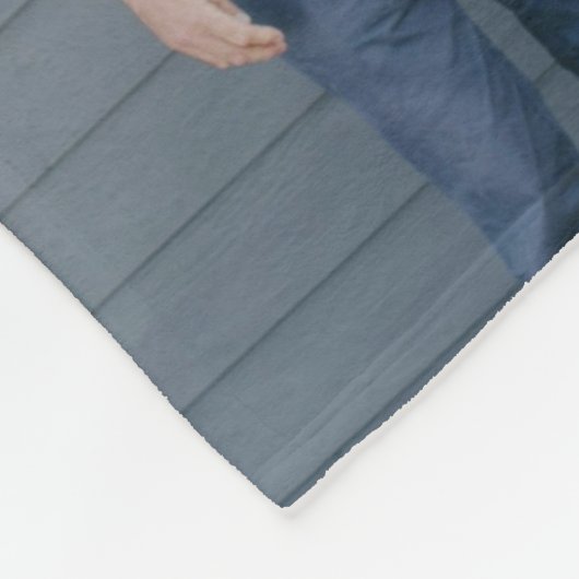 Vet Monogram Bewerkbare Kleur Custom Photo Blanket Fleece Deken (Hoek)