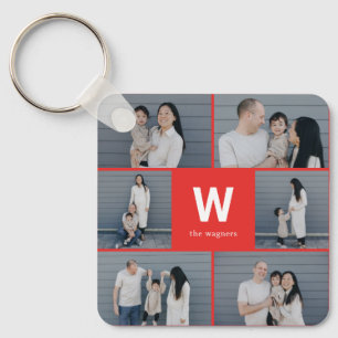 Vet Monogram Bewerkbare Kleur Custom Photo Sleutel Sleutelhanger