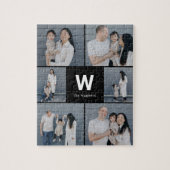 Vet Monogram Bewerkbare Kleur Fotocollage Puzzel Legpuzzel (Verticaal)