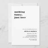 Vet Monogram Casual Foto Bruiloft Kaart (Voorkant)