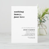 Vet Monogram Casual Foto Bruiloft Kaart (Staand voorkant)