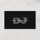 Vet Monogram DJ Visitekaartje (Achterkant)