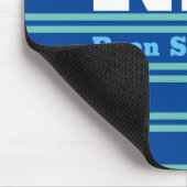 Vet monogram en naam, Lt. Blauwgroen lijnen op die Muismat (Hoek)