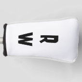 Vet monogram golfheadcover (Voorkant)