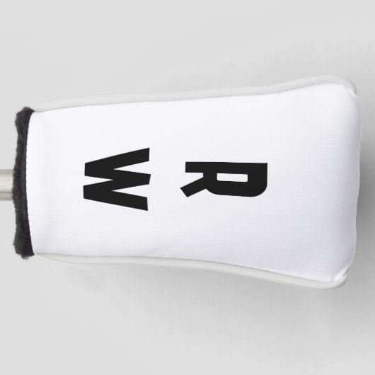 Vet monogram golfheadcover (Voorkant)