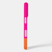 Vet Monogram Heet Roze Oranje Case-Mate iPhone Case (Achterkant / Rechts)