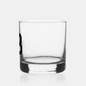 Vet Monogram Naam Aangepaste kleur Whisky Glas (Links)