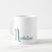 Vet Monogram Naam Script Koffiemok (Voorkant links)