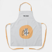 Vet Monogram Sinaasappel Kleine letters Initiaal S Schort (Voorkant)