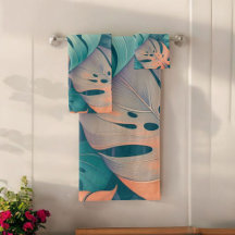 Vet Monstera Patroon Tropisch Blad Zomer Lente