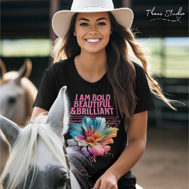 Vet Mooi Briljant Inspirerend Vrouw Quote T-shirt