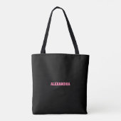 Vet Mooi Briljant Inspirerend Vrouw Quote Tote Bag (Achterkant)