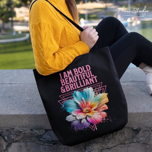 Vet Mooi Briljant Inspirerend Vrouw Quote Tote Bag