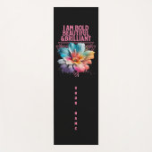 Vet Mooi Briljant Inspirerend Vrouw Quote Yogamat (Voorkant)