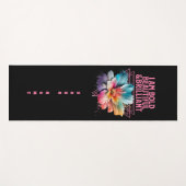 Vet Mooi Briljant Inspirerend Vrouw Quote Yogamat (Voorkant (horizontaal))