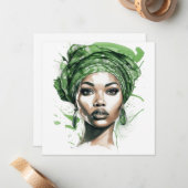 Vet & Mooi: Empowering Vrouwen Pop Kunst Notitiekaartje (Voorkant / Achterkant in situ)