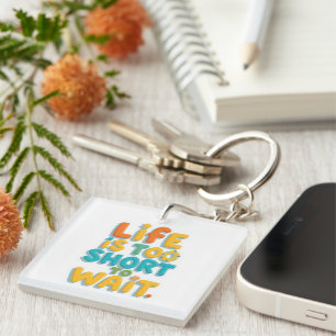 Vet motivatie citaat speelse stijl sleutelhanger