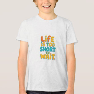 Vet motivatie citaat speelse stijl Tri-Blend shirt