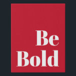 Vet Motivatie Gezegde in rood en wit zijn Imitatie Canvas Print<br><div class="desc">Vet Motivatie Gezegde in rood en wit canvas afdrukken</div>