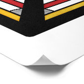 Vet Multicolor Deco Geometrische Abstractie Poster (Hoek)