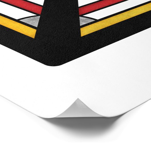 Vet Multicolor Deco Geometrische Abstractie Poster (Hoek)