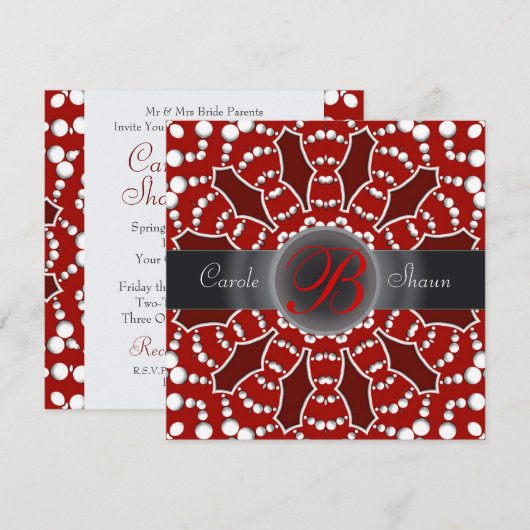 Vet n Alternatief Rood & Wit Weddenschap Kaart (Voorkant / Achterkant)