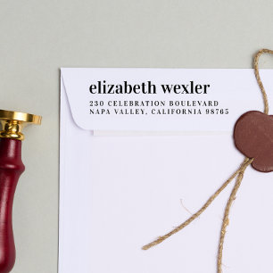 Vet Naam in kleine letters Persoonlijk retouradres Zelfinktende Stempel