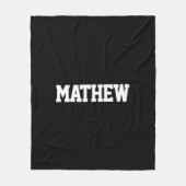 Vet Namen Zwart-wit Fleece Deken (Voorkant)