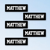 Vet Namen Zwarte & Witte waterdichte labels