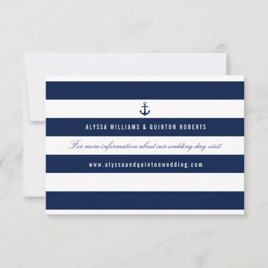 Vet Nautical Theme Navy Stripes (Voorkant)