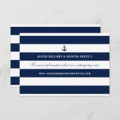 Vet Nautical Theme Navy Stripes (Voorkant / Achterkant)
