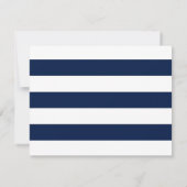 Vet nautisch thema marine strepen RSVP (Achterkant)