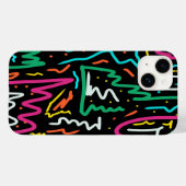 Vet Neon Contrast Party afdrukken Case-Mate iPhone Case (Achterkant (horizontaal))