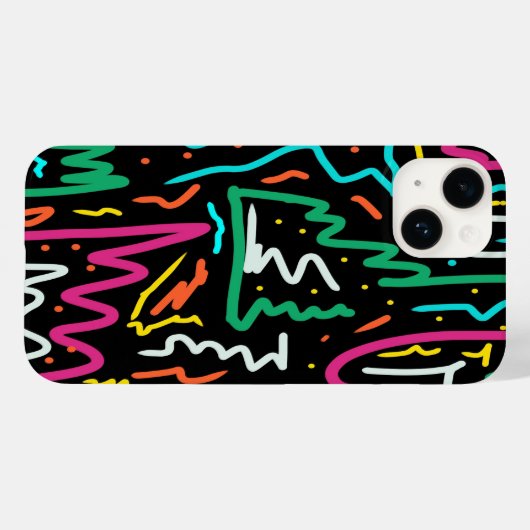 Vet Neon Contrast Party afdrukken Case-Mate iPhone Case (Achterkant (horizontaal))